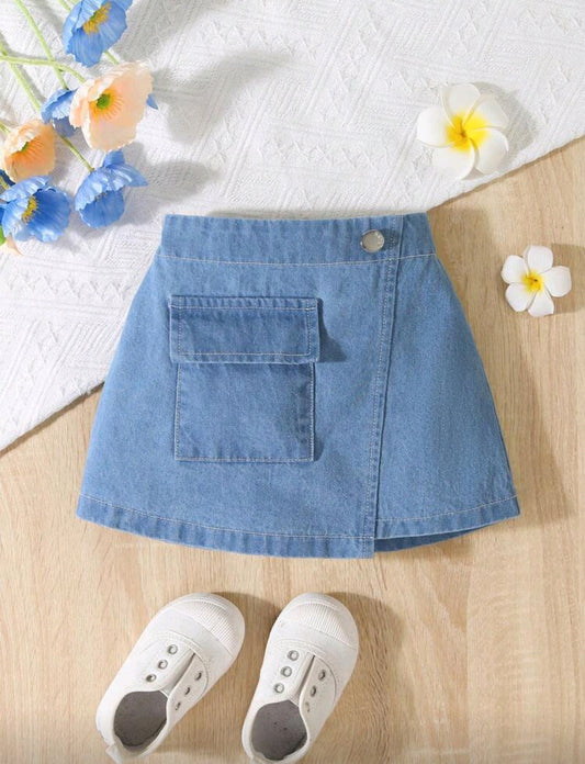 Falda de jeans con bolsillo