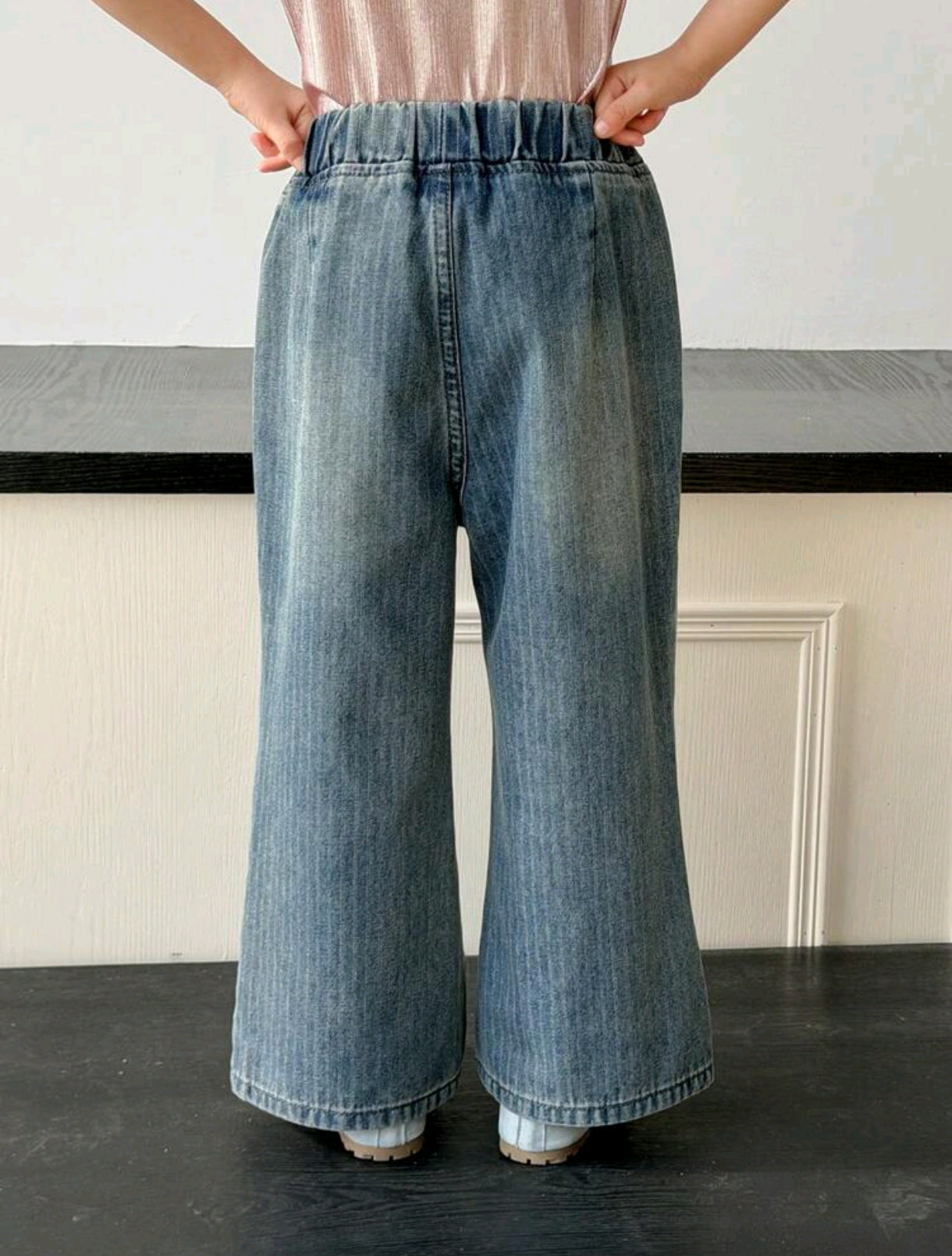 Pantalón de Jeans con cintura engomado