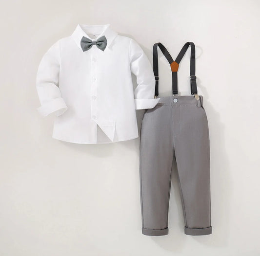 Camisa mangas largas+ pantalón+ suspensorio