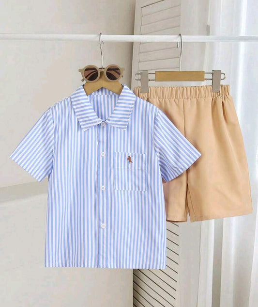 Camisa a rayas + short
