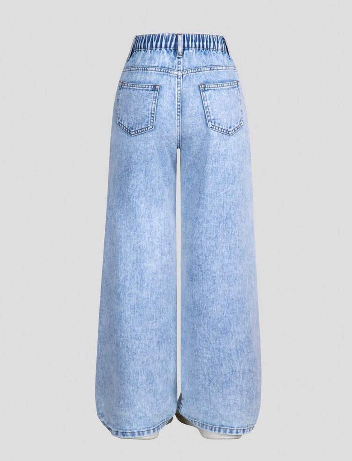 Pantalón De Jeans con diseños estampados
