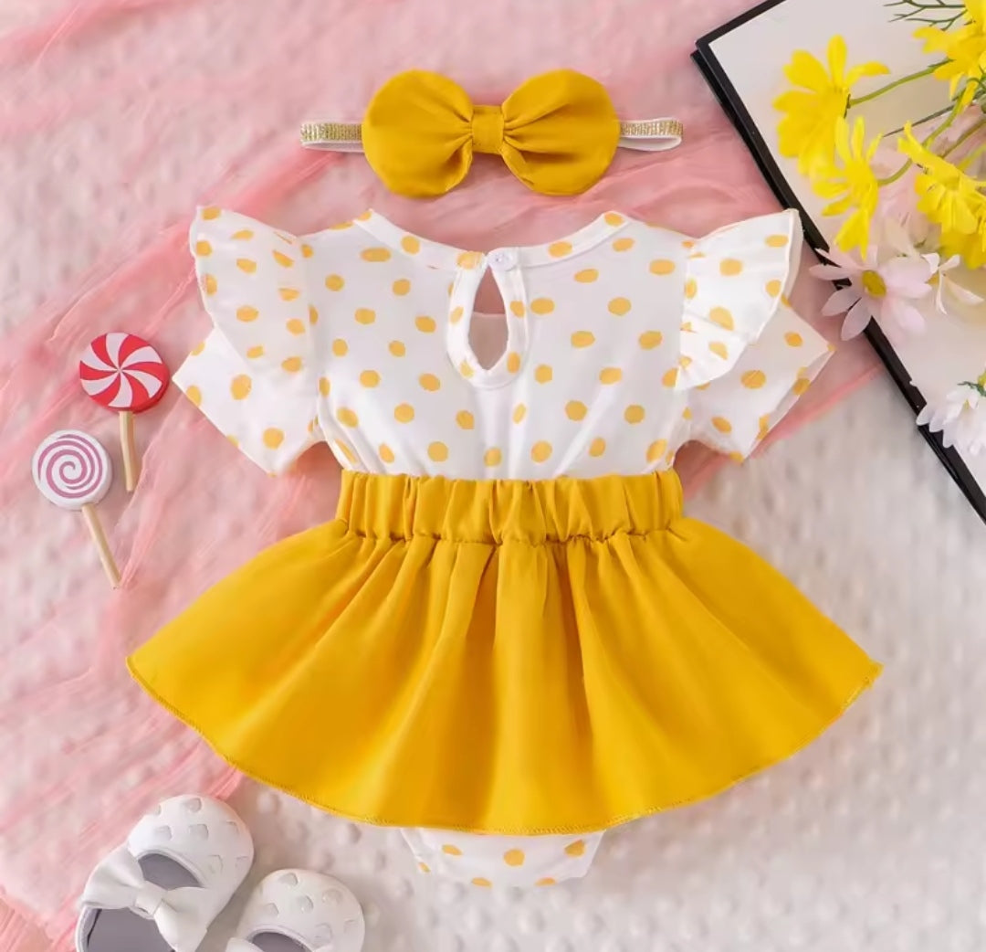 Body vestido con diseño de osito