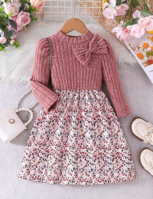 Vestido mangas largas floral