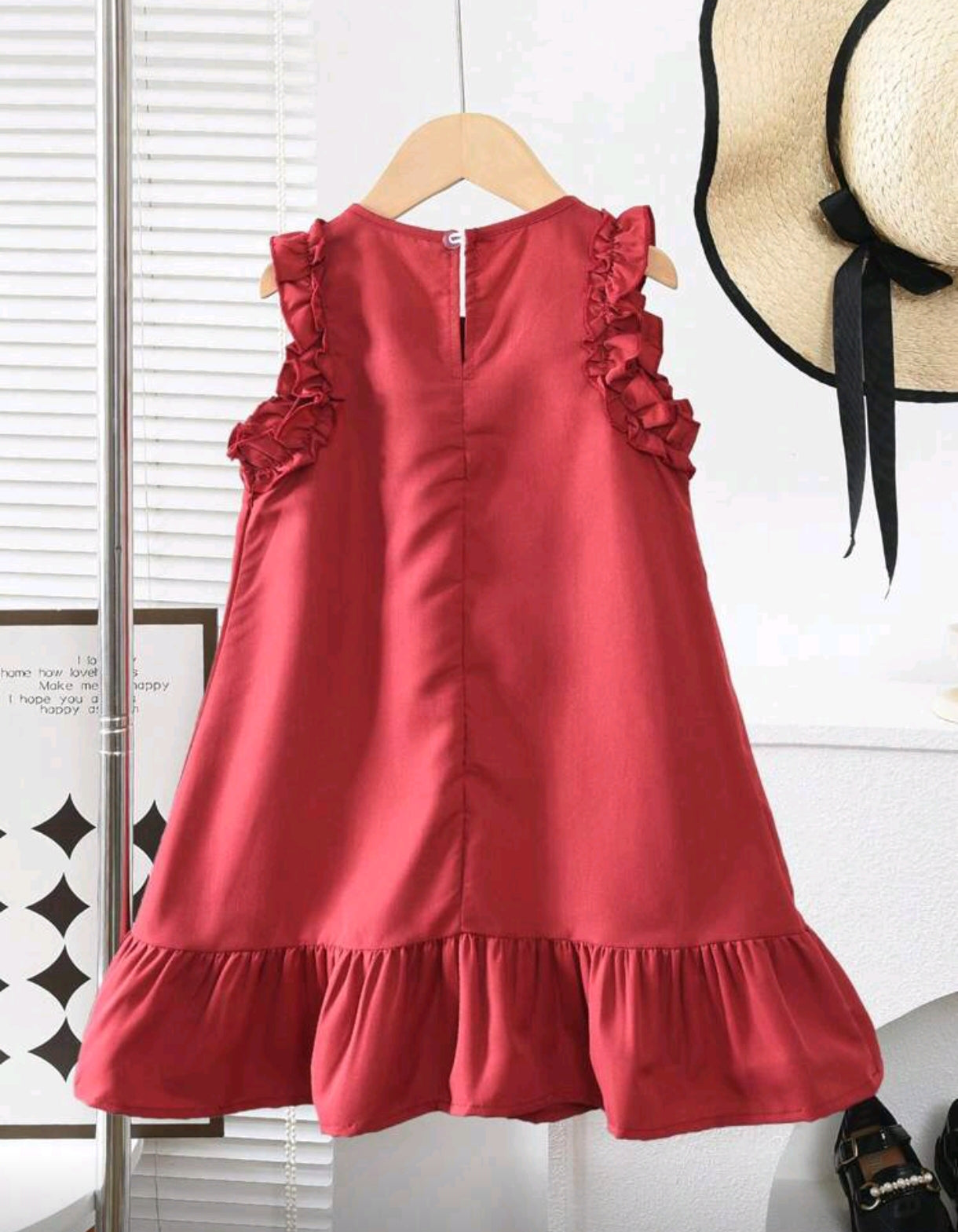 Vestido liso sin mangas