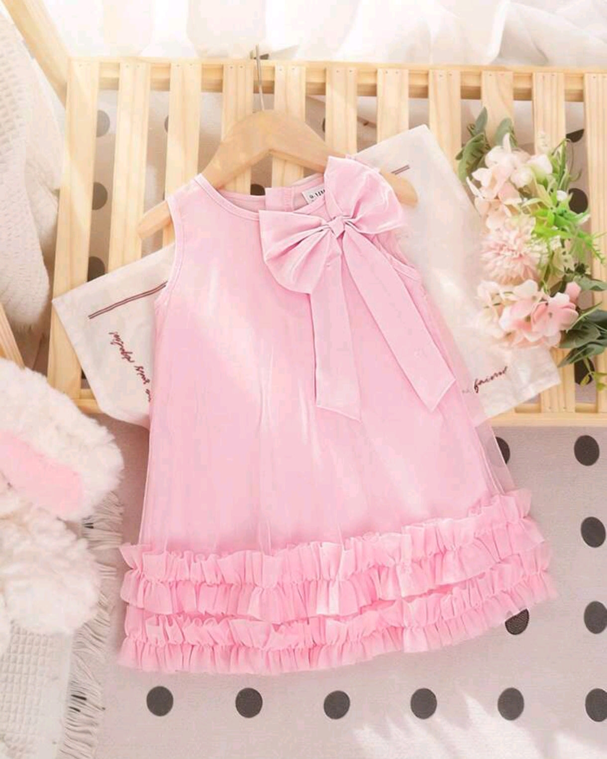 Vestido bebé chic con lazo