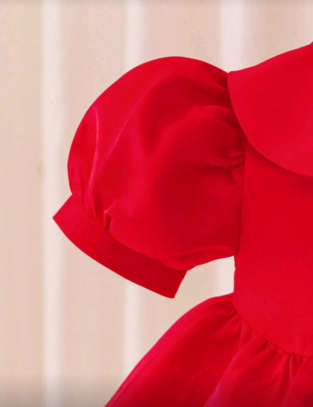 Vestido elegante con mangas princesas para bebé