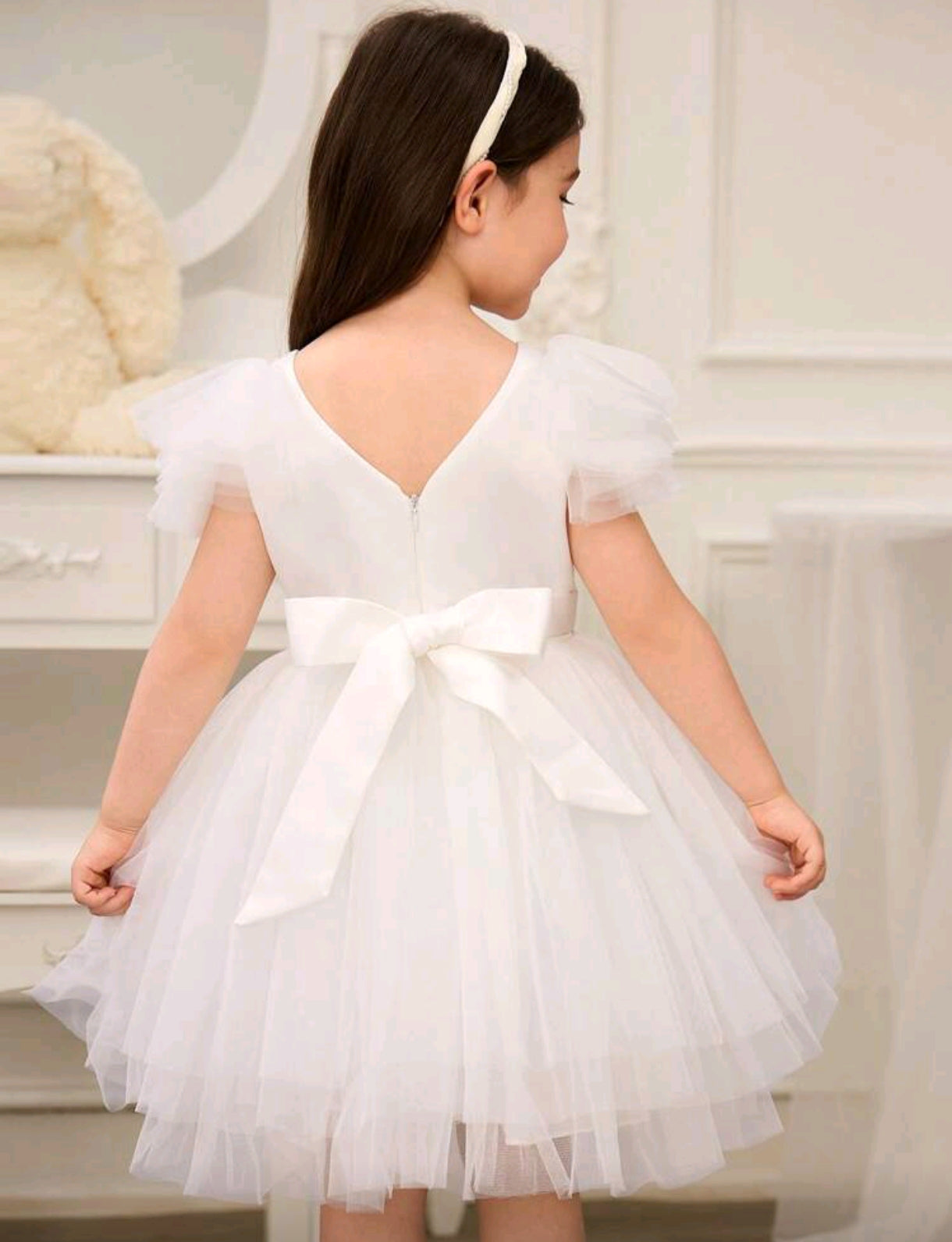 Vestido blanco de tul
