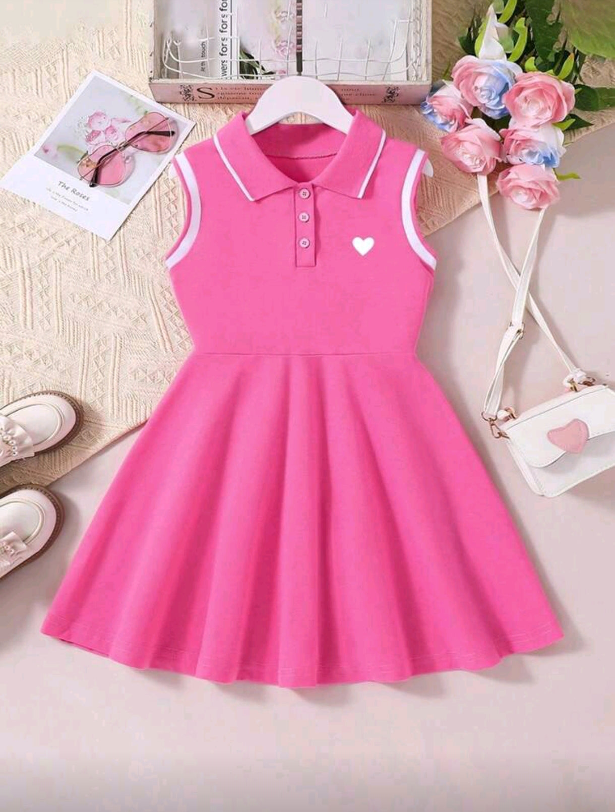 Vestido sin mangas con cuello