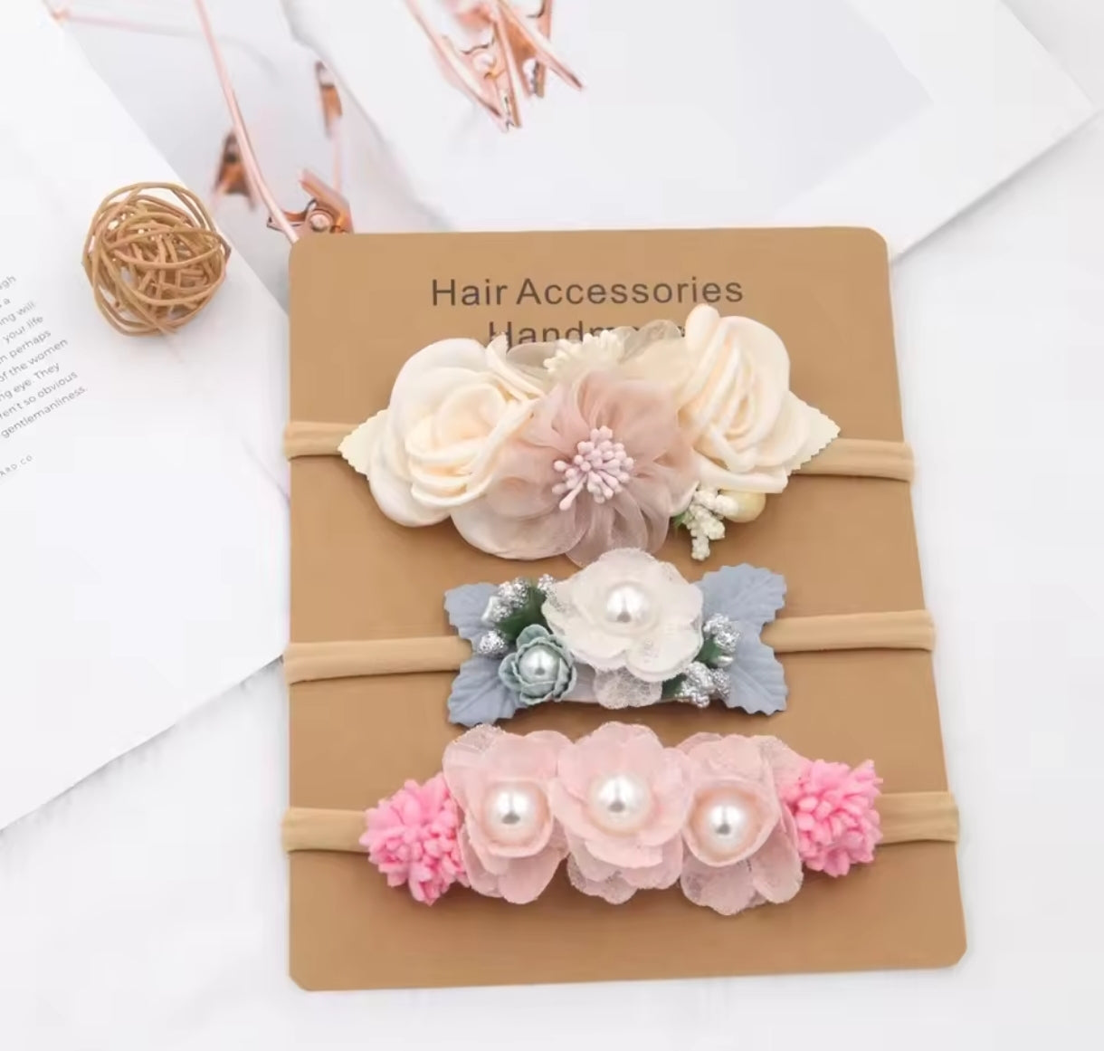 Acc. Diadema de Flores para bebé por unidad