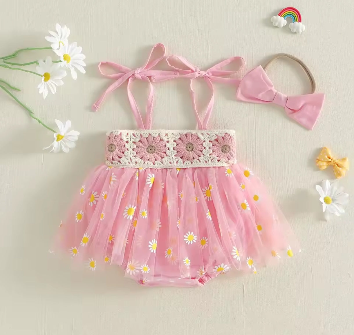 Body Vestido con diseño de margaritas
