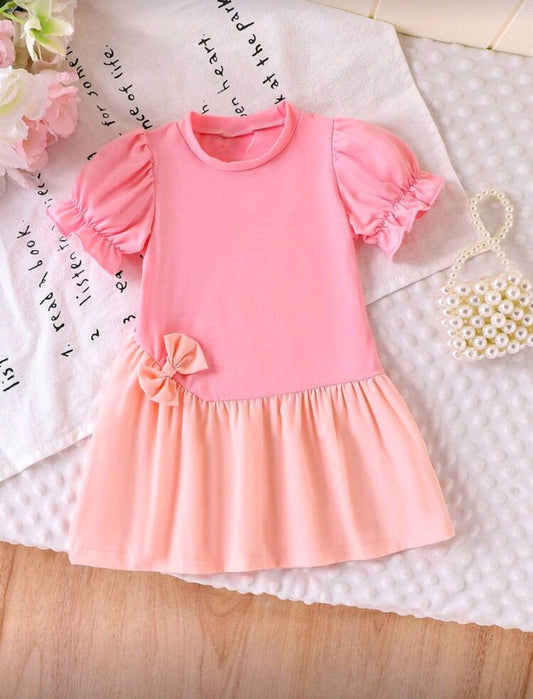 Vestido bebe de dos colores