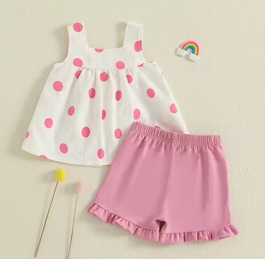 Blusa con amotas + short