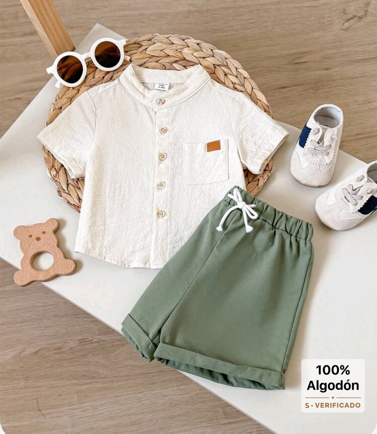 Camisa Beige+ short