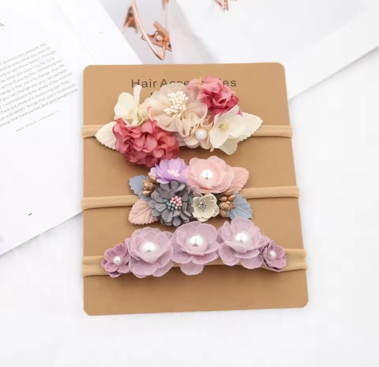 Acc. Diadema de Flores para bebé por unidad