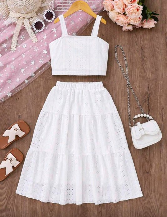 Top de tiritas + falda larga