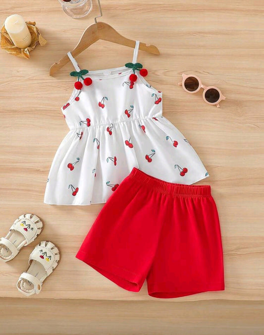 Blusa de tiritas con diseño + short