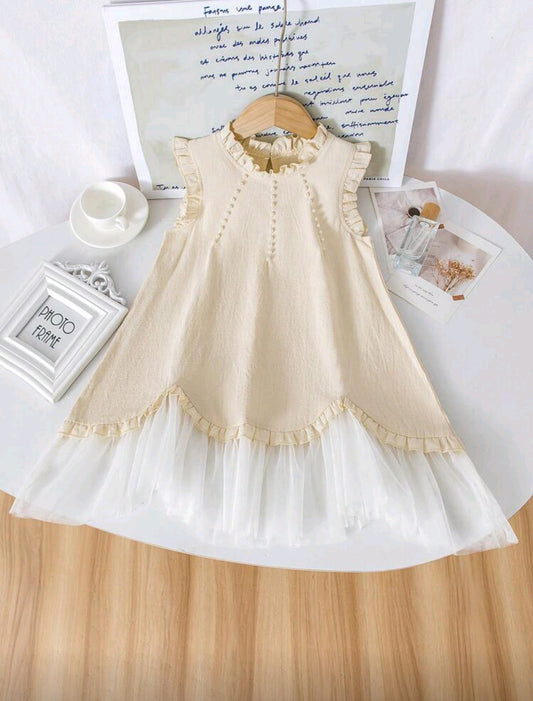 Vestido Chic con detalles en perlitas