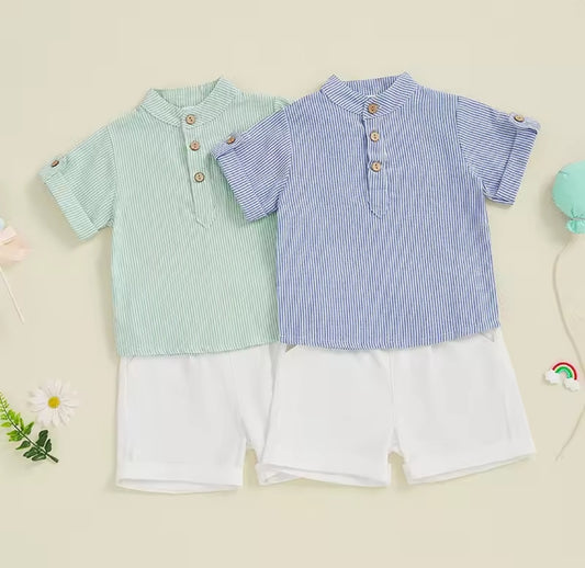 Camisa rayas + short