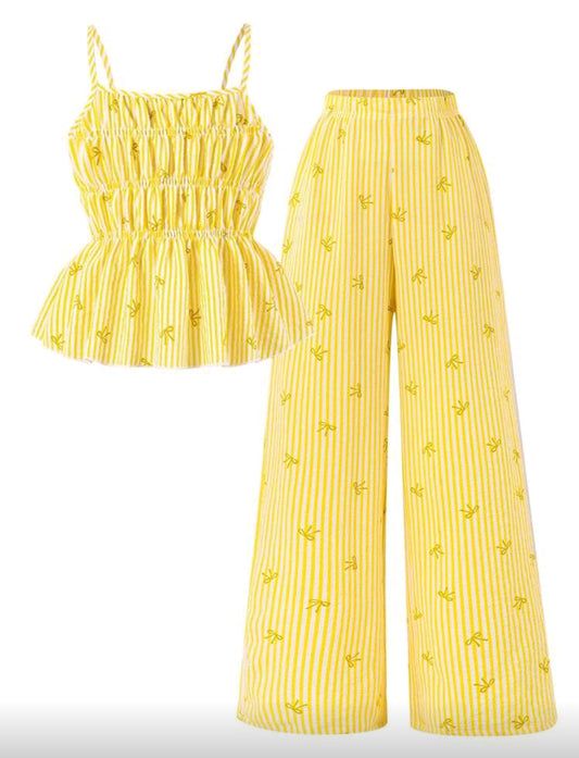 Blusa de tiritas + pantalón