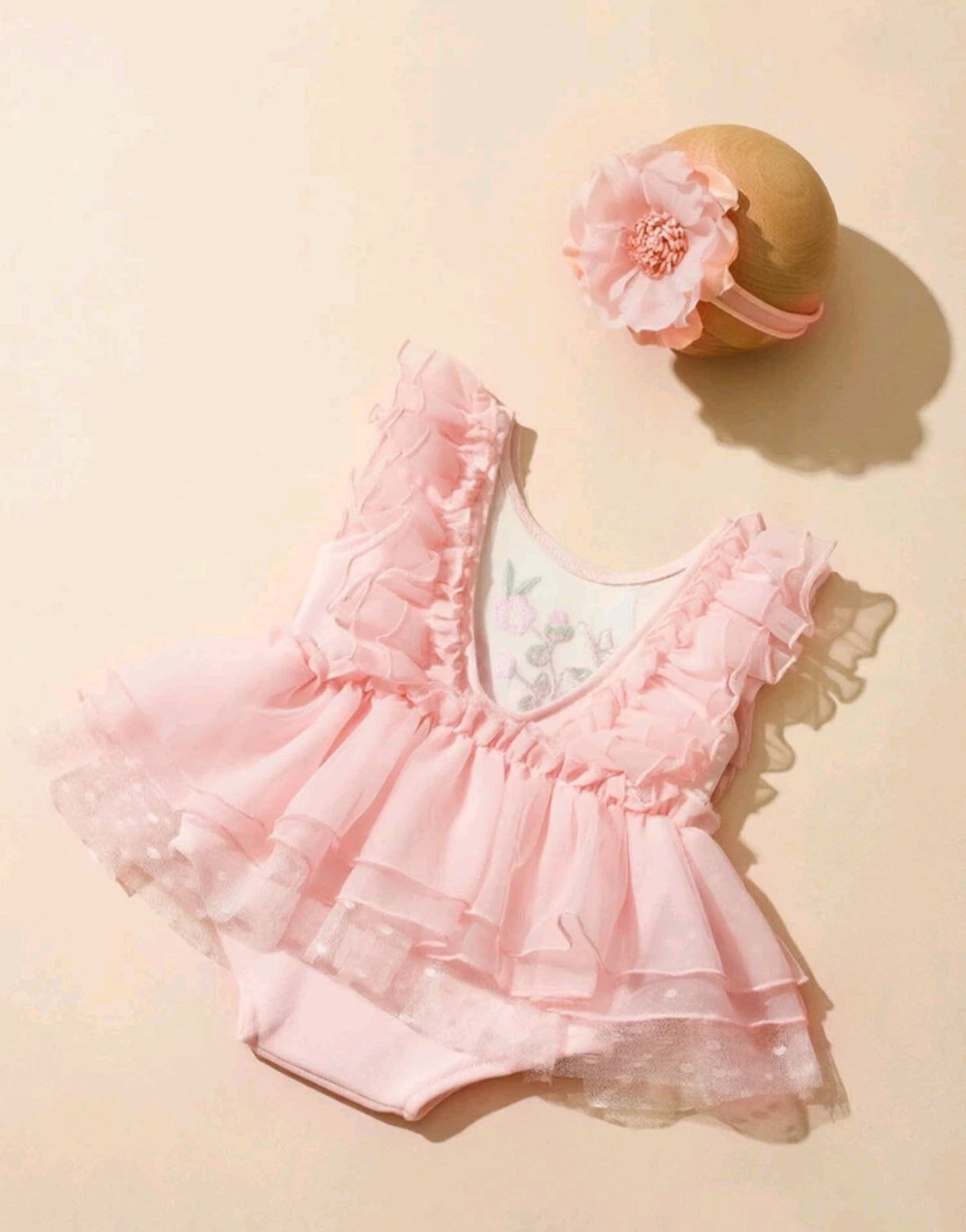 Body vestido RN + diadema