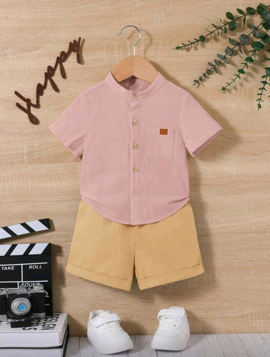 Camisa cuello redondo + short