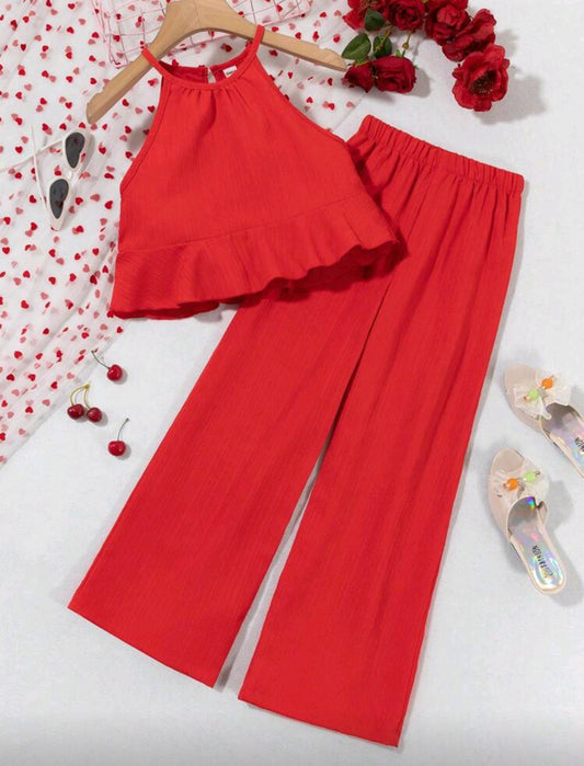 Blusa sin mangas + pantalon