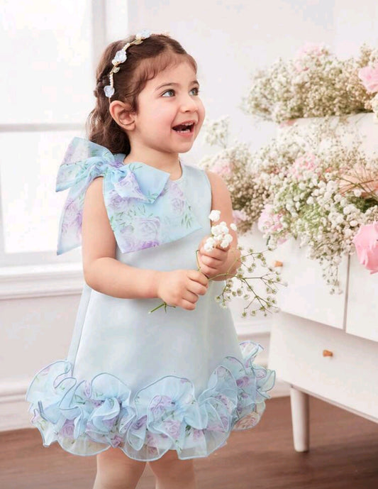 Vestido Chic de organza con estampa Floral