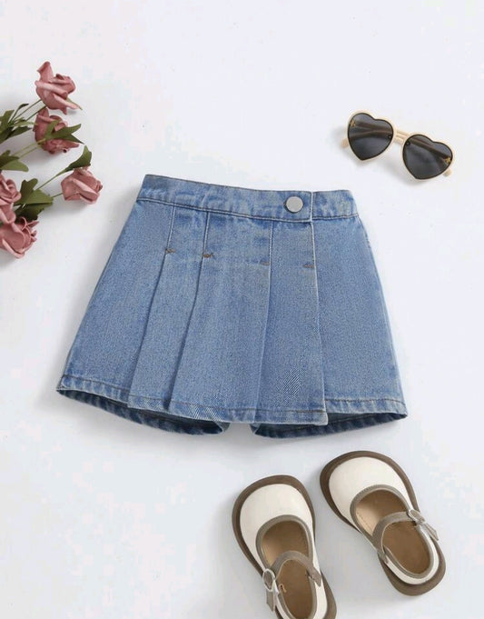 Short pollera de jeans