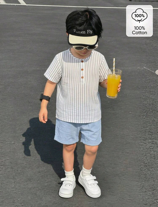 Camisa a rayas + short