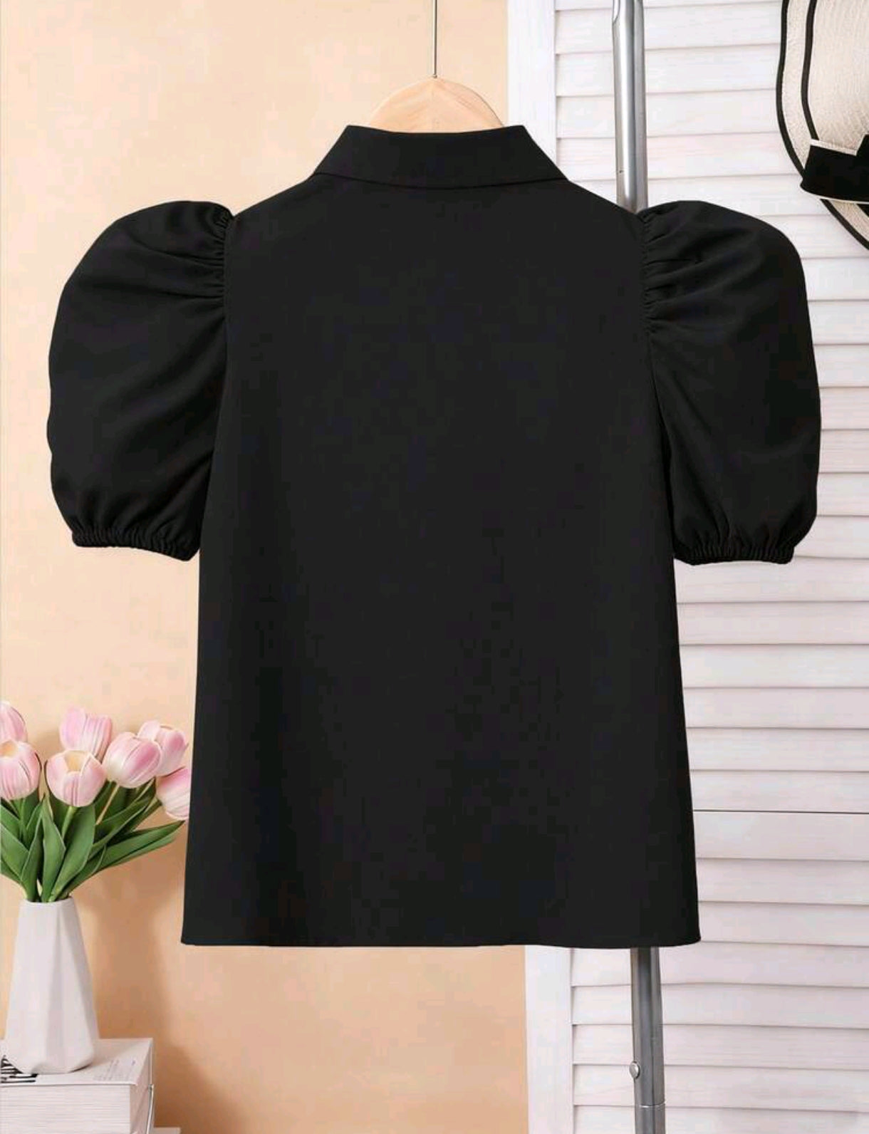 Camisa de mangas abullonadas