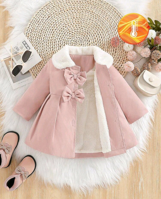 Abrigo tipo tapado con moño