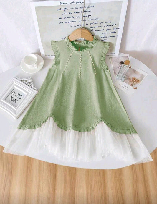 Vestido chic con perlitas