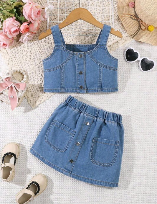 Blusita +falda de jeans