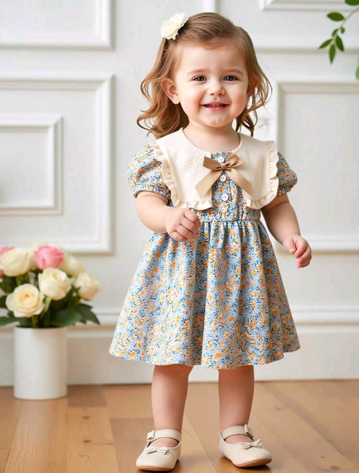 Vestido Bebé con mangas estampado