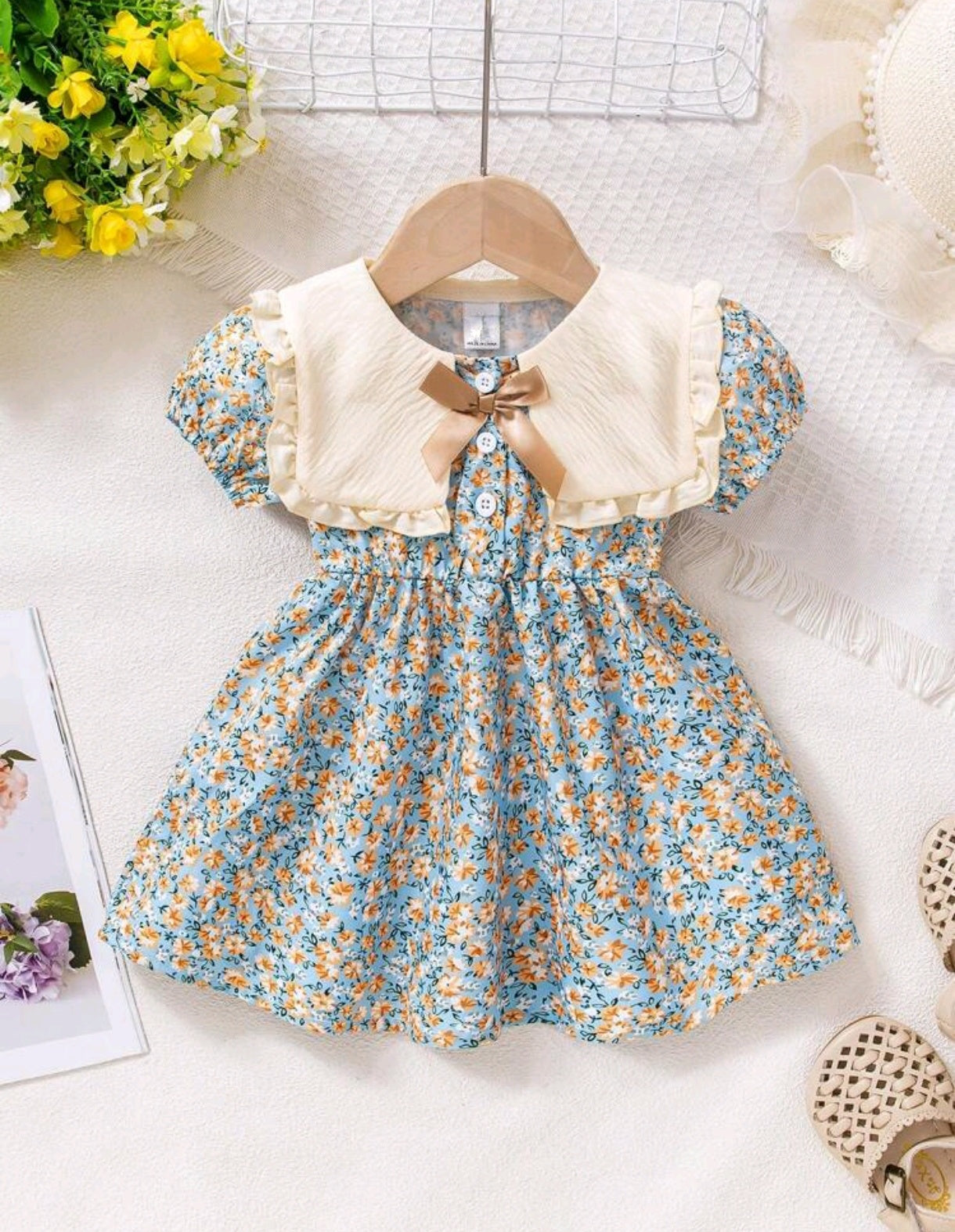 Vestido Bebé con mangas estampado
