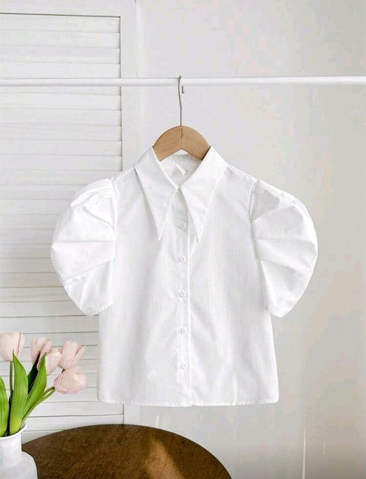 Camisa de mangas abullonadas