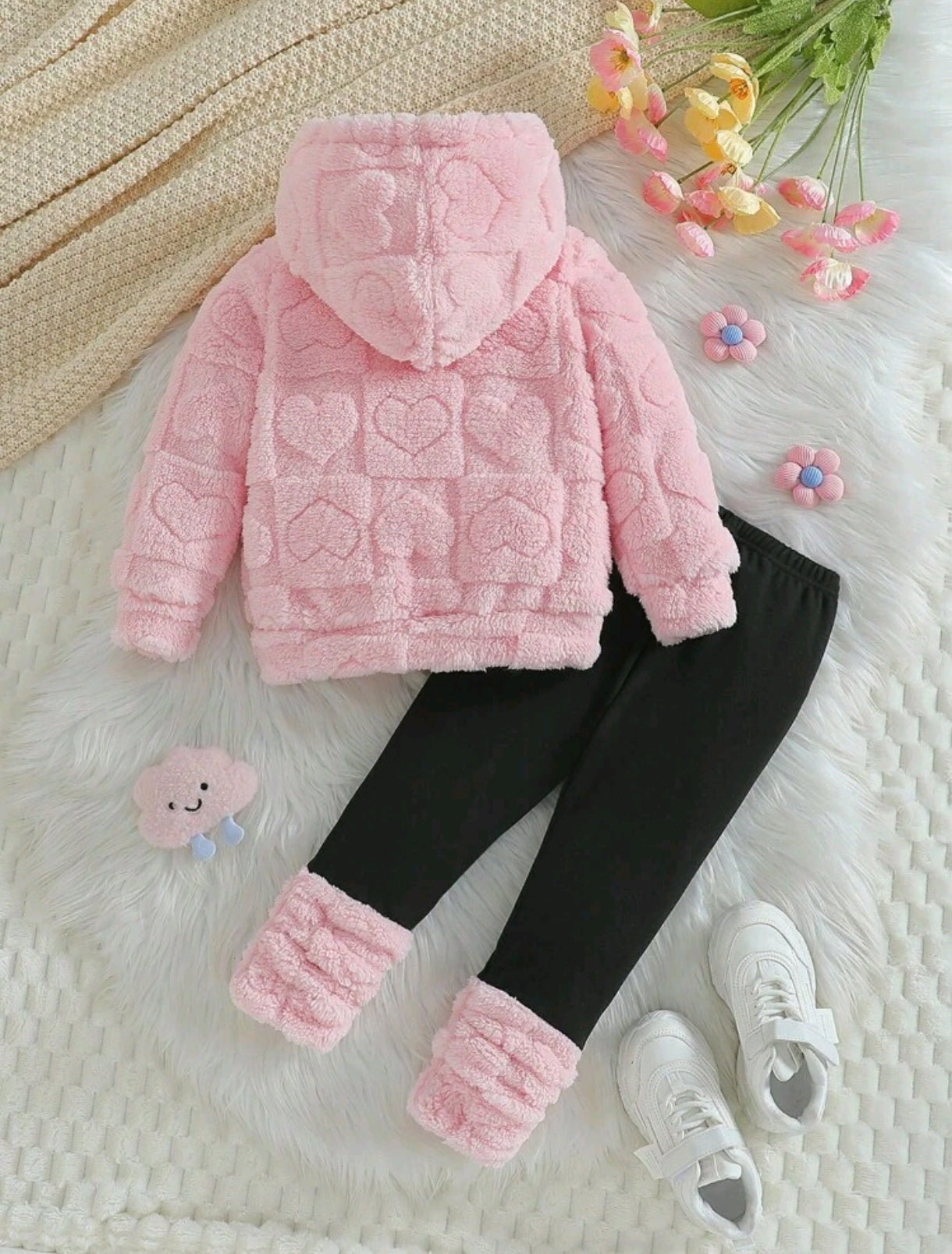 Abrigo con capucha + leggings