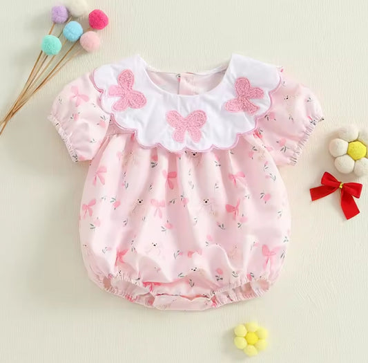 Body con cuello de muñeca y diseño de moños