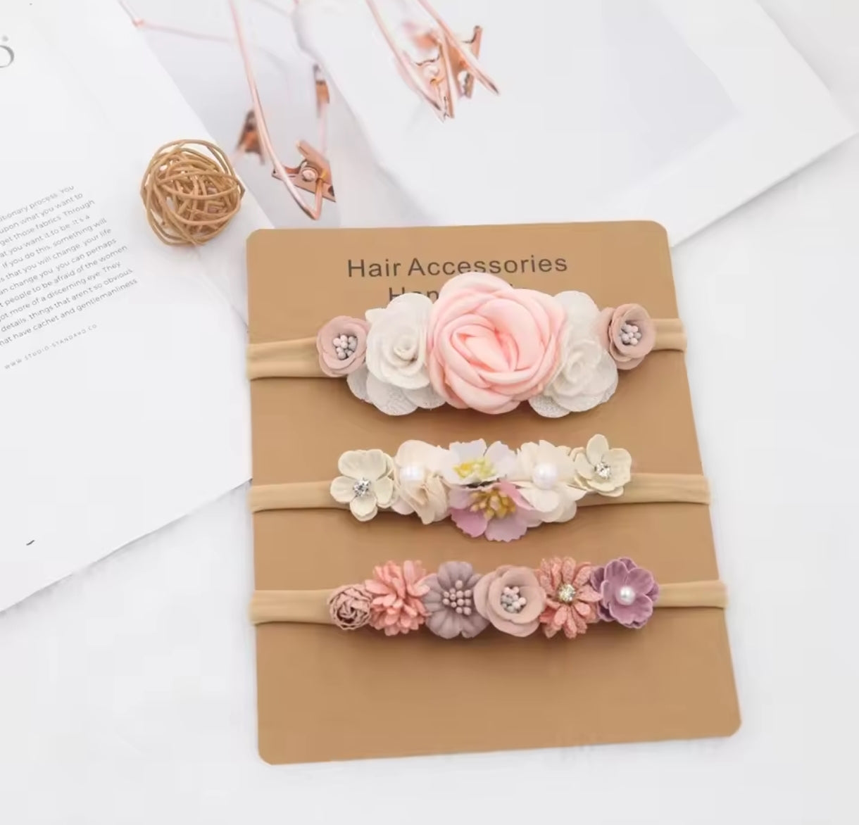 Acc. Diadema de Flores para bebé por unidad