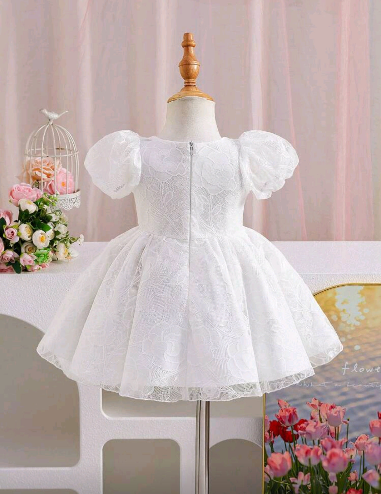 Vestido blanco de renda