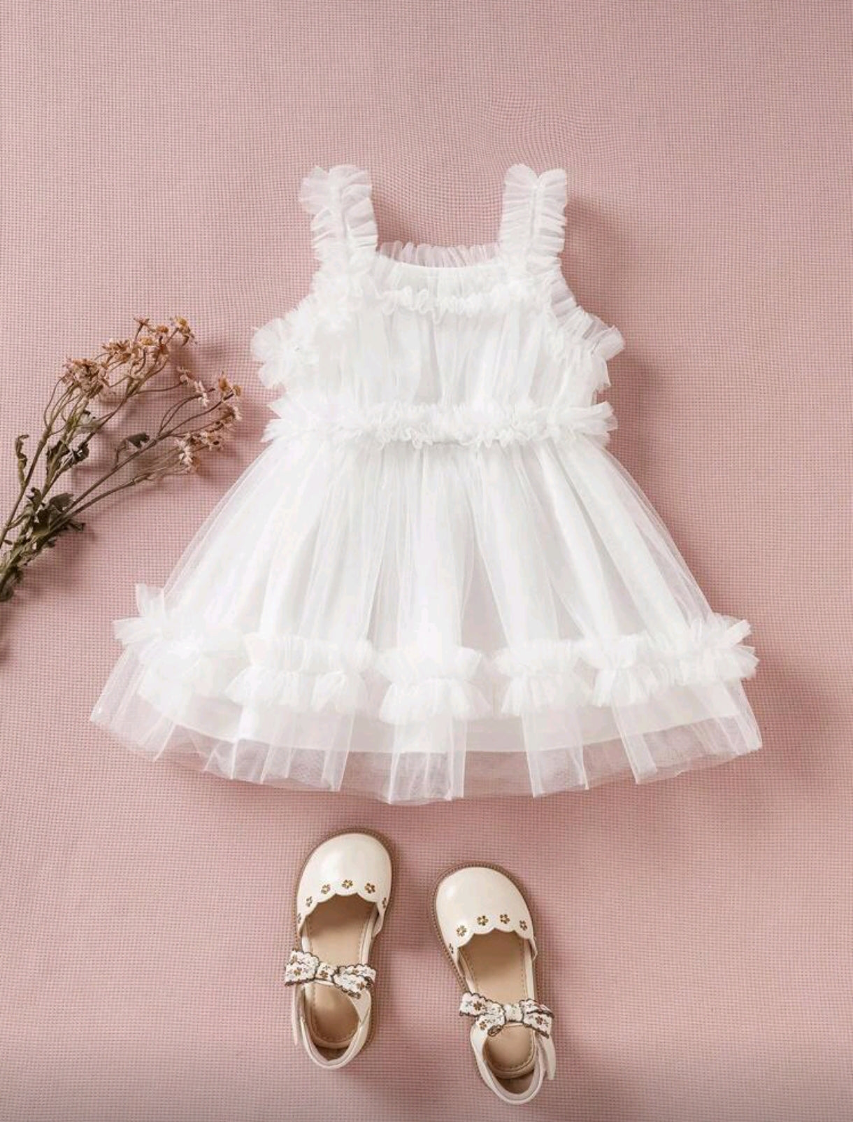 Vestido blanco de tul