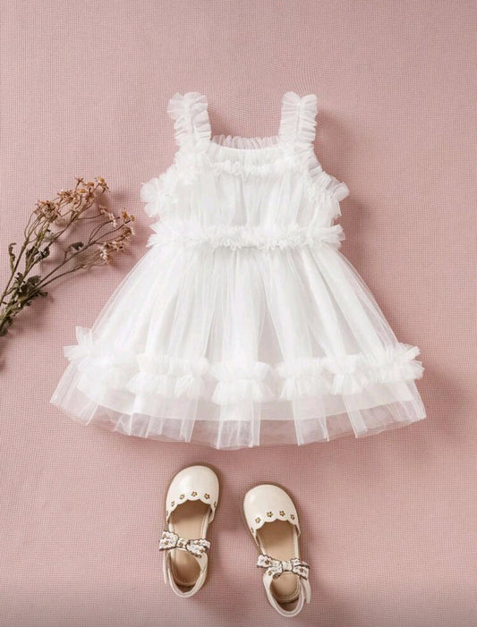 Vestido blanco de tul