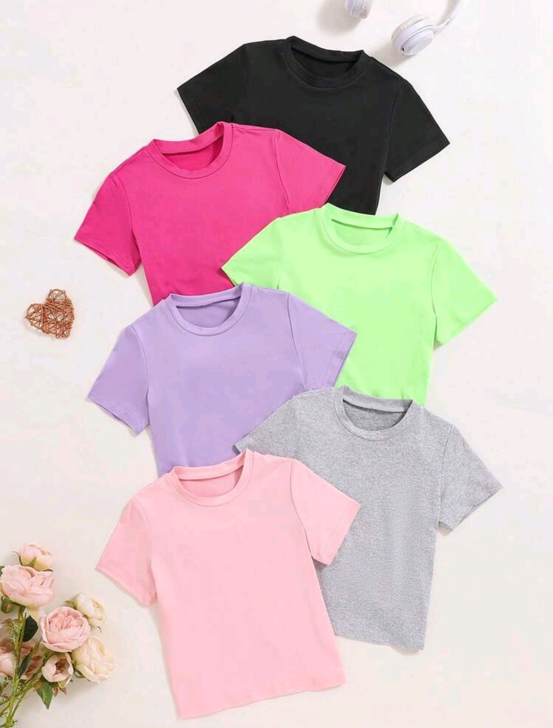 Remera liso coloridas