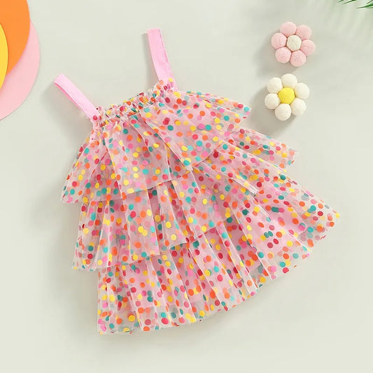 Vestido amotas multicolor