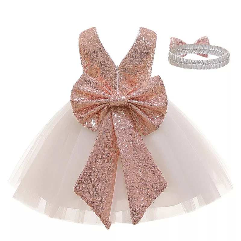 Vestido Elegante con lentejuelas y tul