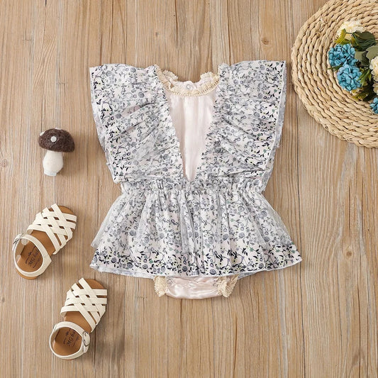 Body con volantes y tul