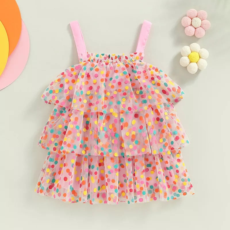 Vestido amotas multicolor