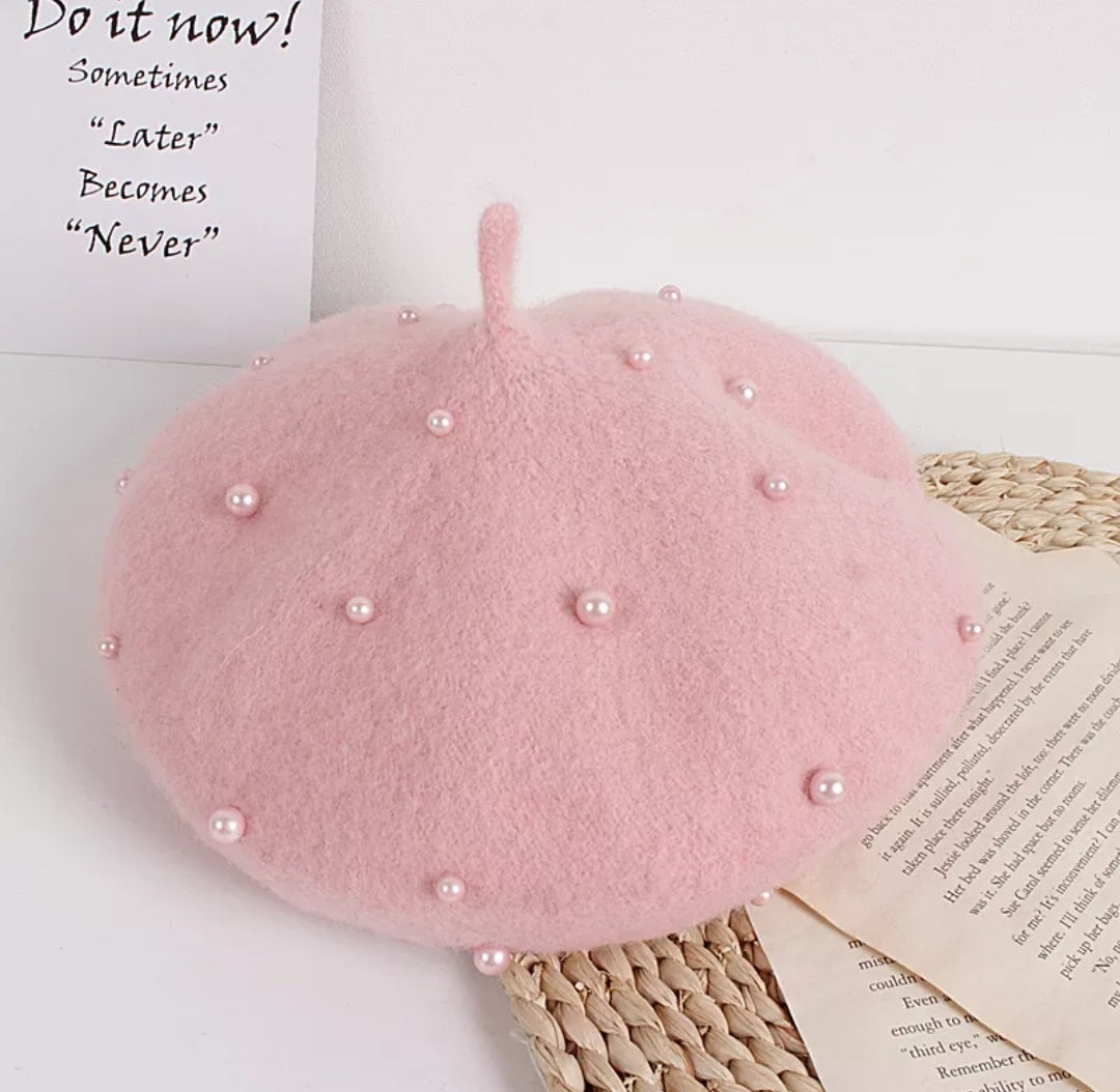 Acc.Boina con detalles en perlitas