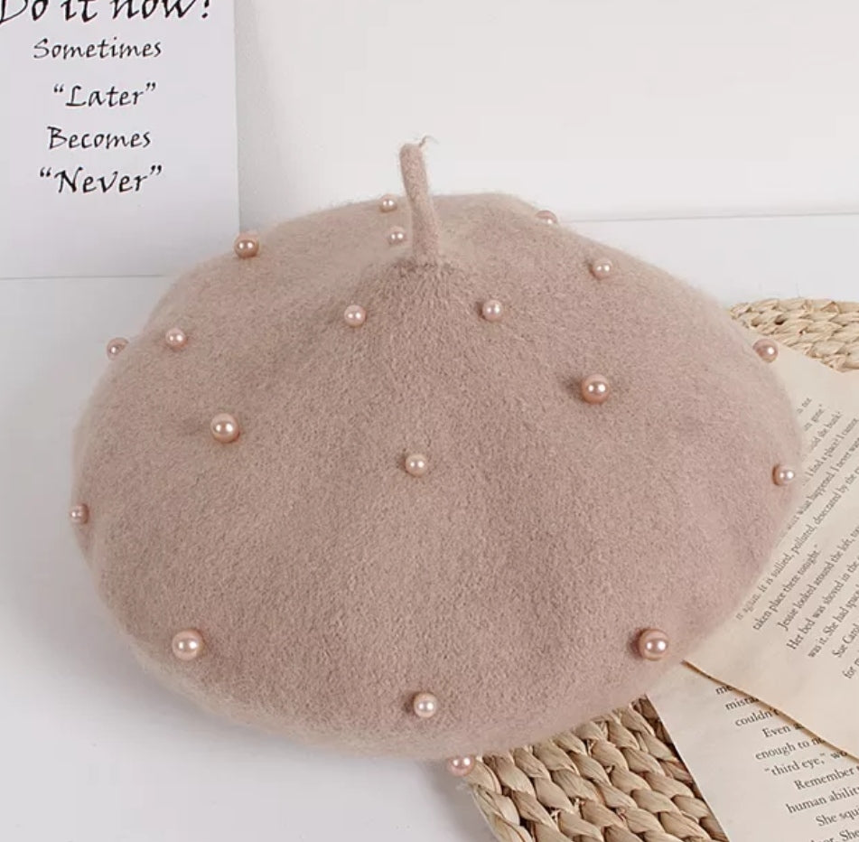 Acc.Boina con detalles en perlitas