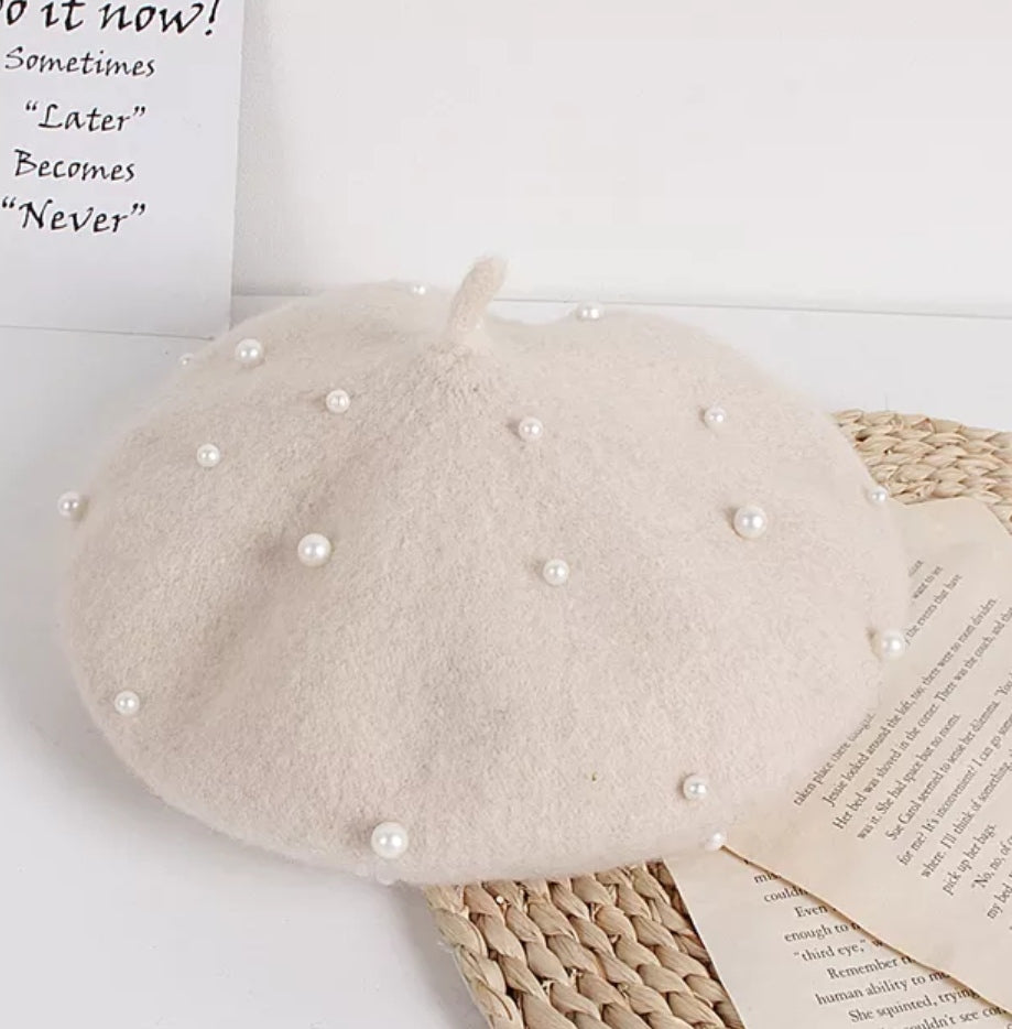 Acc.Boina con detalles en perlitas